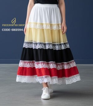 Multi Color Georgette Skirt (SK0593)
