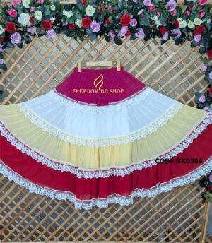 Multi Color Georgette Skirt (SK0593)