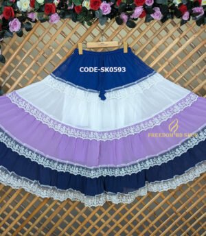 Multi Color Georgette Skirt (SK0593)